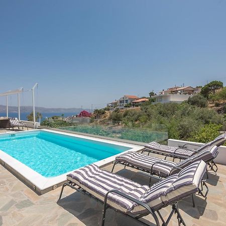 Villa Luna Private Heated Hydro Pool Bbq Beach 4Min Agia Marina Mikrolimanou Eksteriør billede