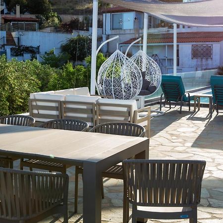 Villa Luna Private Heated Hydro Pool Bbq Beach 4Min Agia Marina Mikrolimanou Eksteriør billede