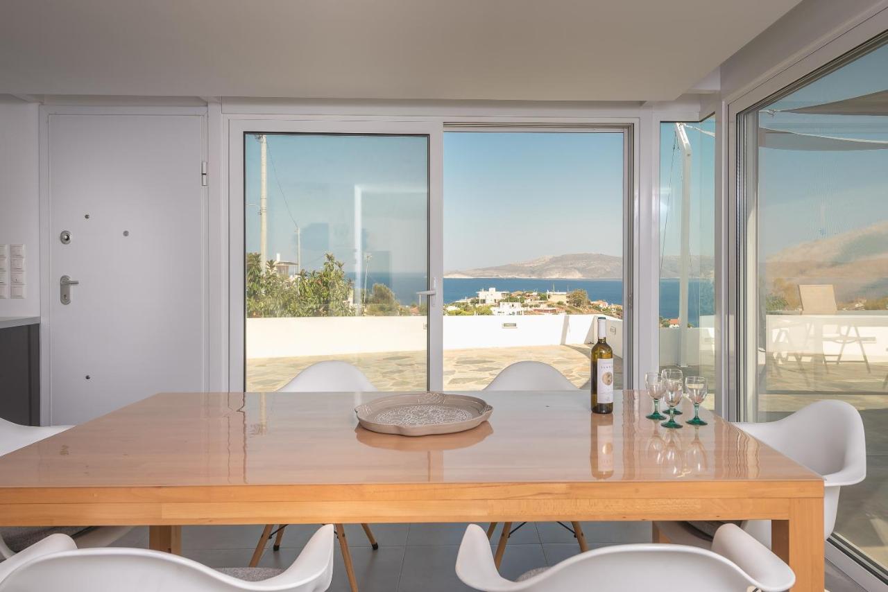 Villa Luna Private Heated Hydro Pool Bbq Beach 4Min Agia Marina Mikrolimanou Eksteriør billede