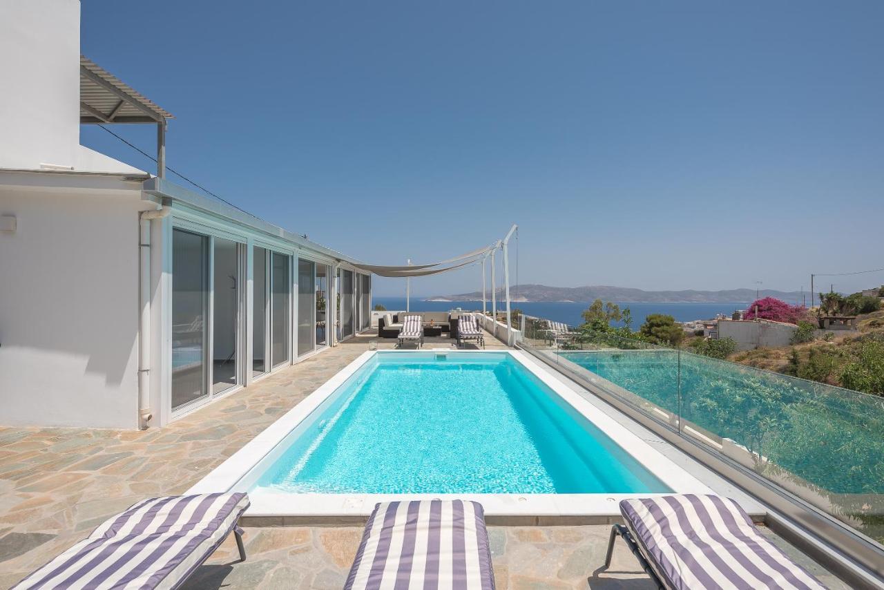 Villa Luna Private Heated Hydro Pool Bbq Beach 4Min Agia Marina Mikrolimanou Eksteriør billede