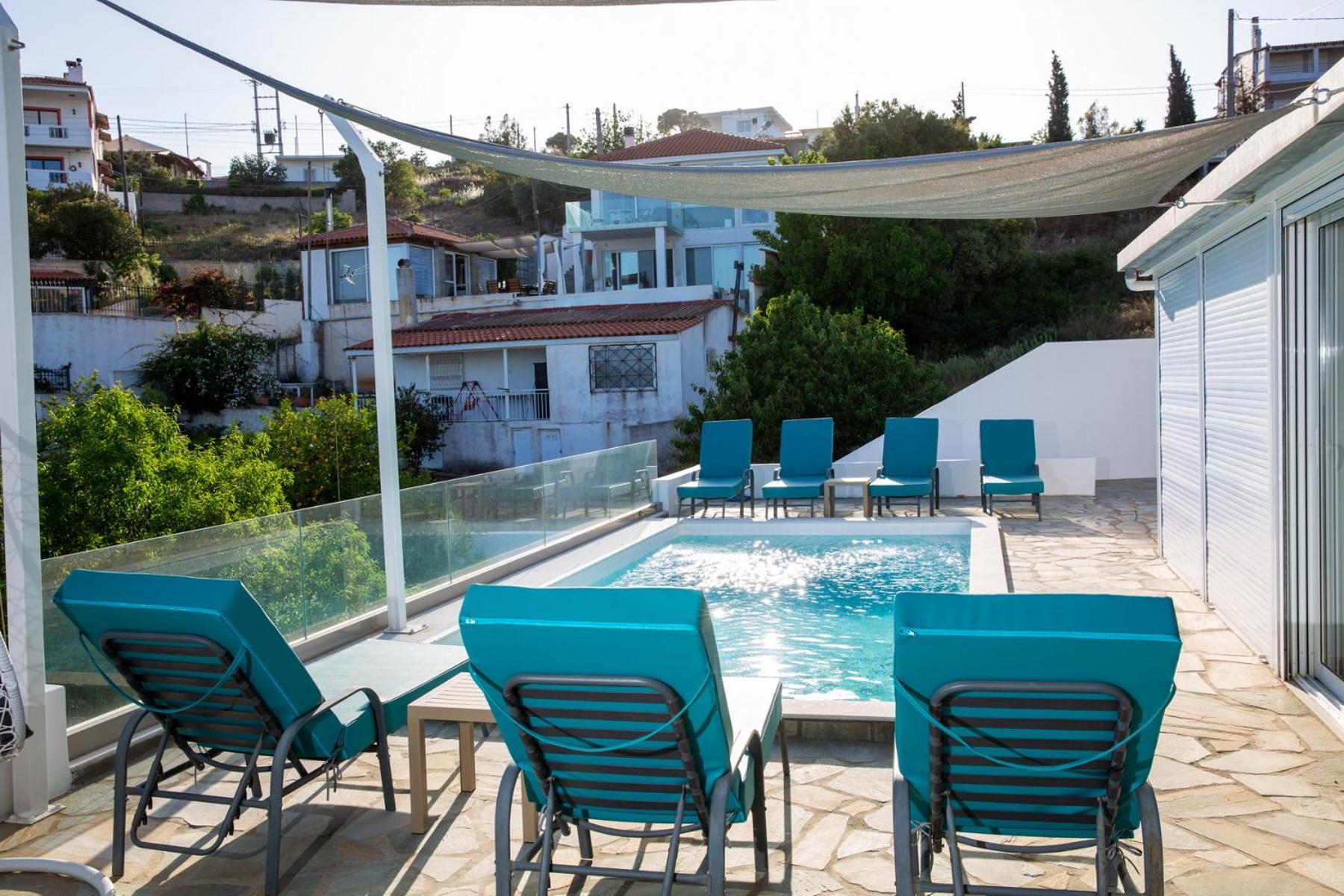 Villa Luna Private Heated Hydro Pool Bbq Beach 4Min Agia Marina Mikrolimanou Eksteriør billede
